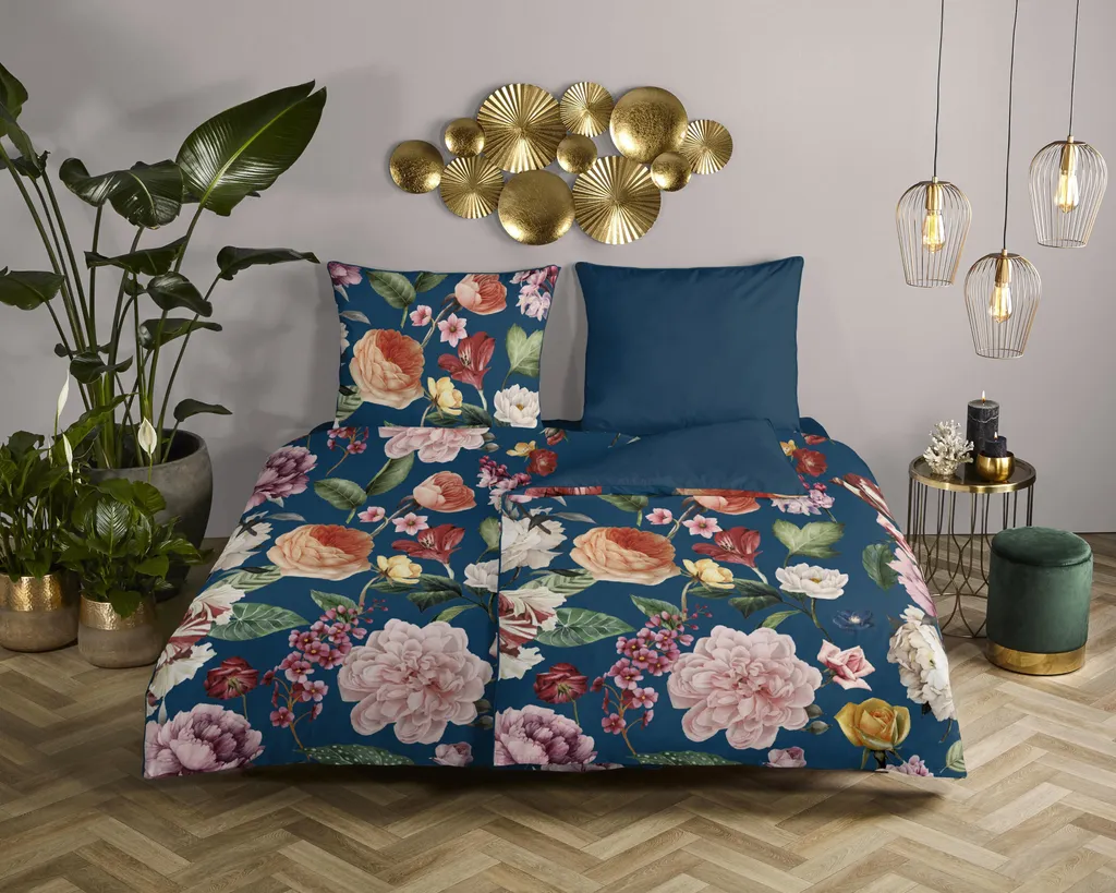 Copripiumino Descanso 155x220 + 1* 80x80 cm - fiori