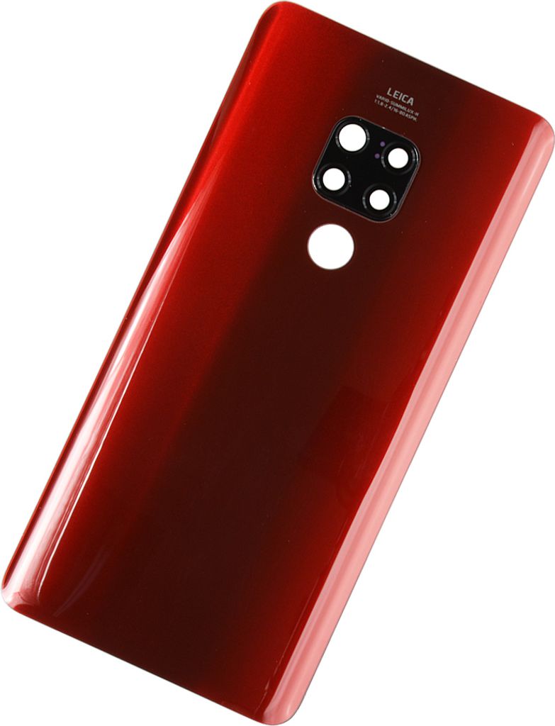 Für Huawei Mate 20 Back Cover Mit Kameralinse +Klebefolie Rot
