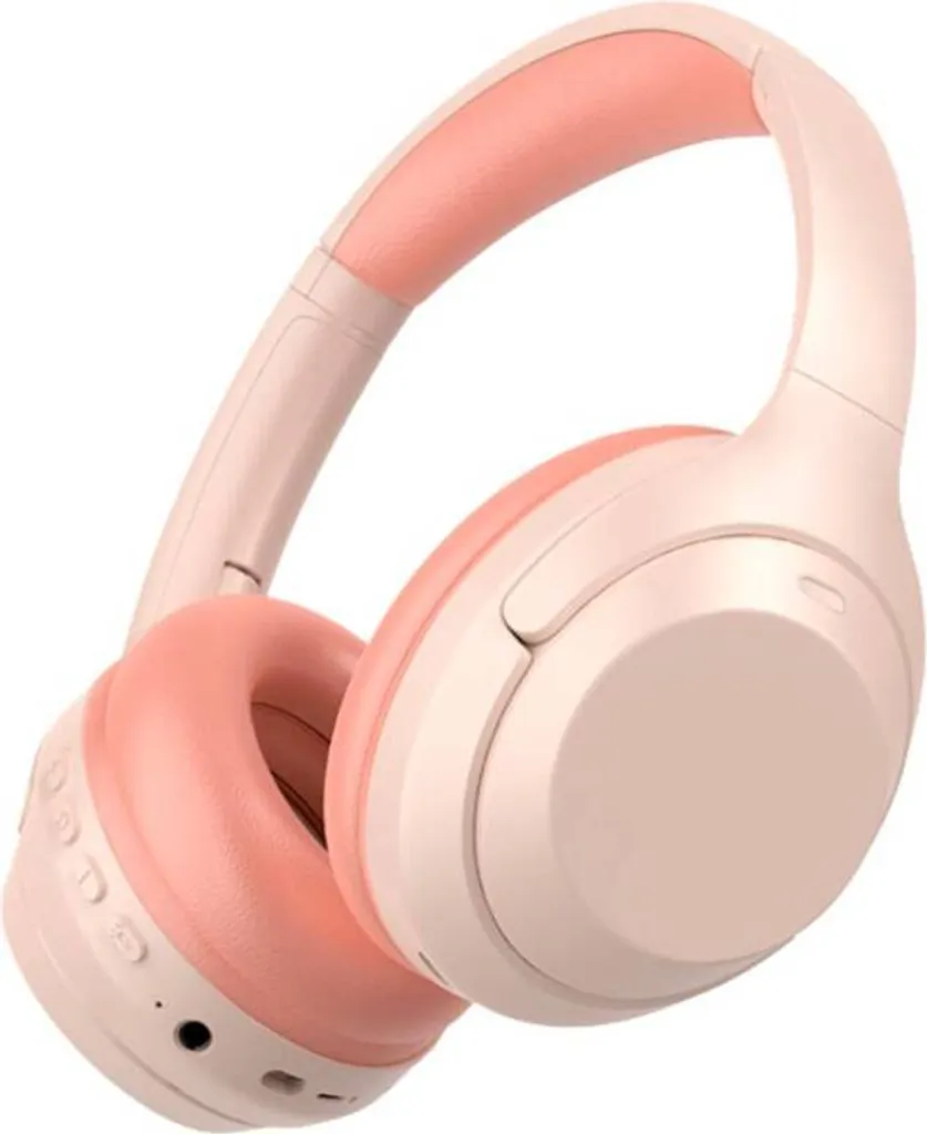 Casque Sans Fil Rose Eko Pharell 5.0 Idéal pour Télétravail et Sport en Musique
