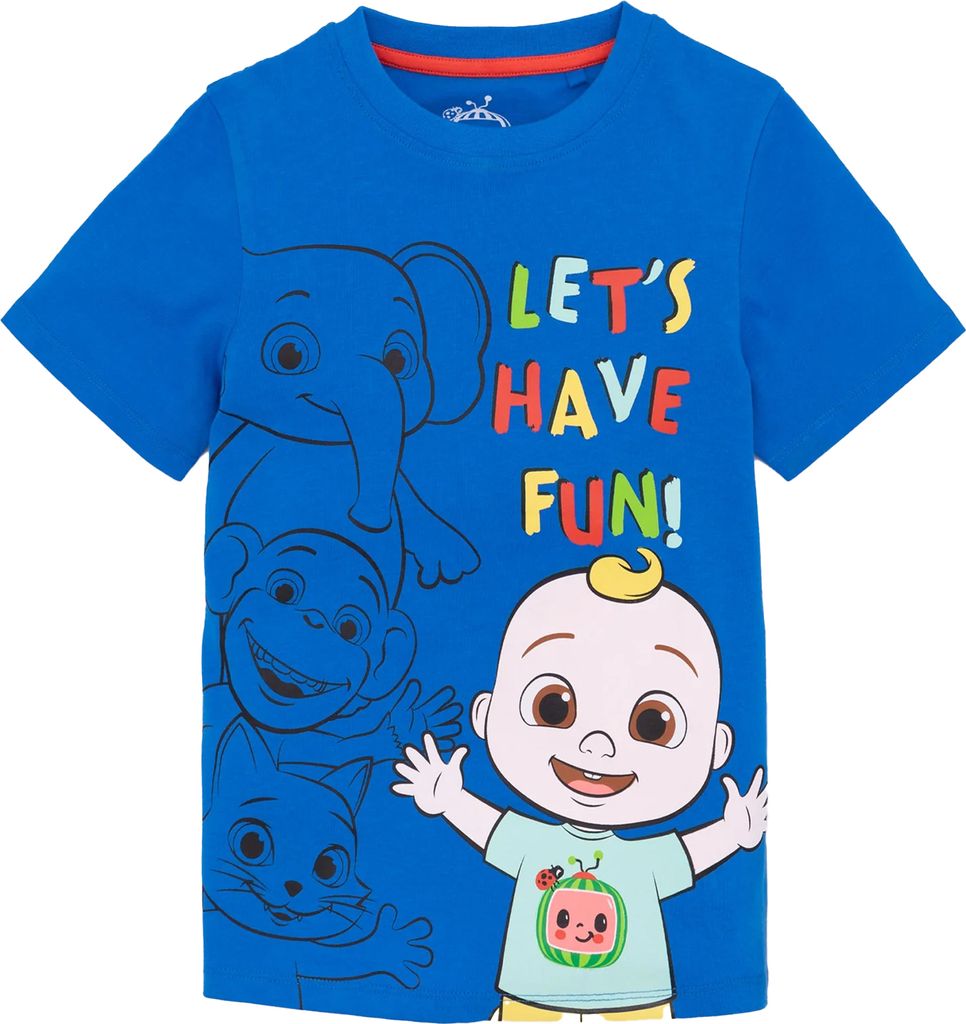 Cocomelon - "Let ́s Have Fun!" T-Shirt für Jungen kurzärmlig NS7366 (104) (Blau)
