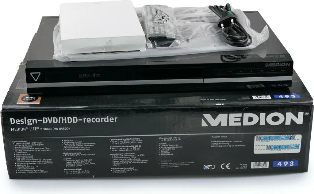 Vidéos de Famille sur DVD avec l'Enregistreur Medion MD84500 500 Go