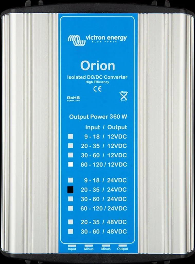 Convertisseur Orion 24/24-8,3 A 200W isolé DC-DC pour batterie