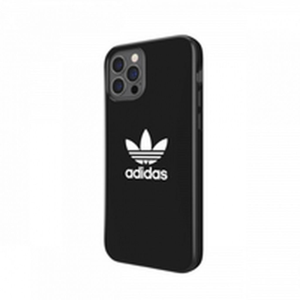 Adidas TPU Hülle für iPhone 12 Pro Max Schwarz und Weiß Staubdicht Kratzfest