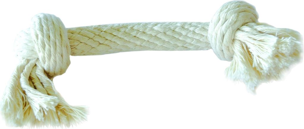 EQuest Hundespielzeug Spirit - Spieltau mit 2 Knoten, Natur - S