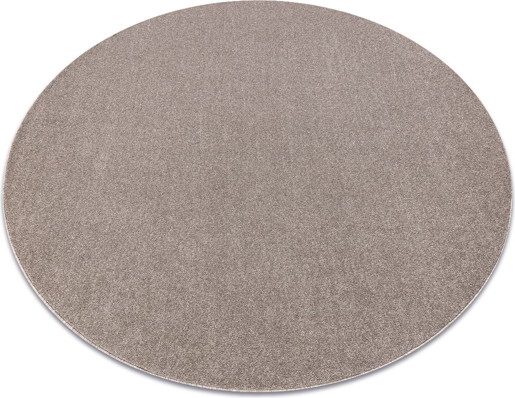 ETON PLUS Teppich Kreis beige, einfarbig, einheitlich, schlicht beige rund 200 cm