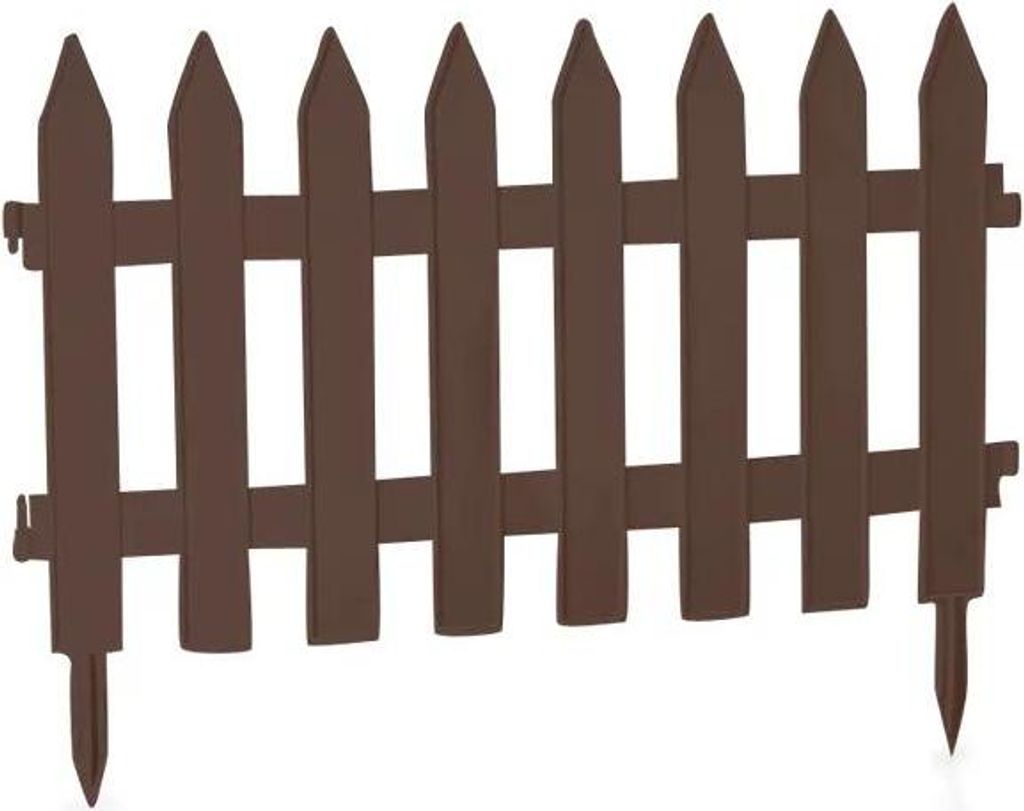 3,5 meter sieromheining, 40 cm hoog, bruin. Decoratieve Productafbeelding 