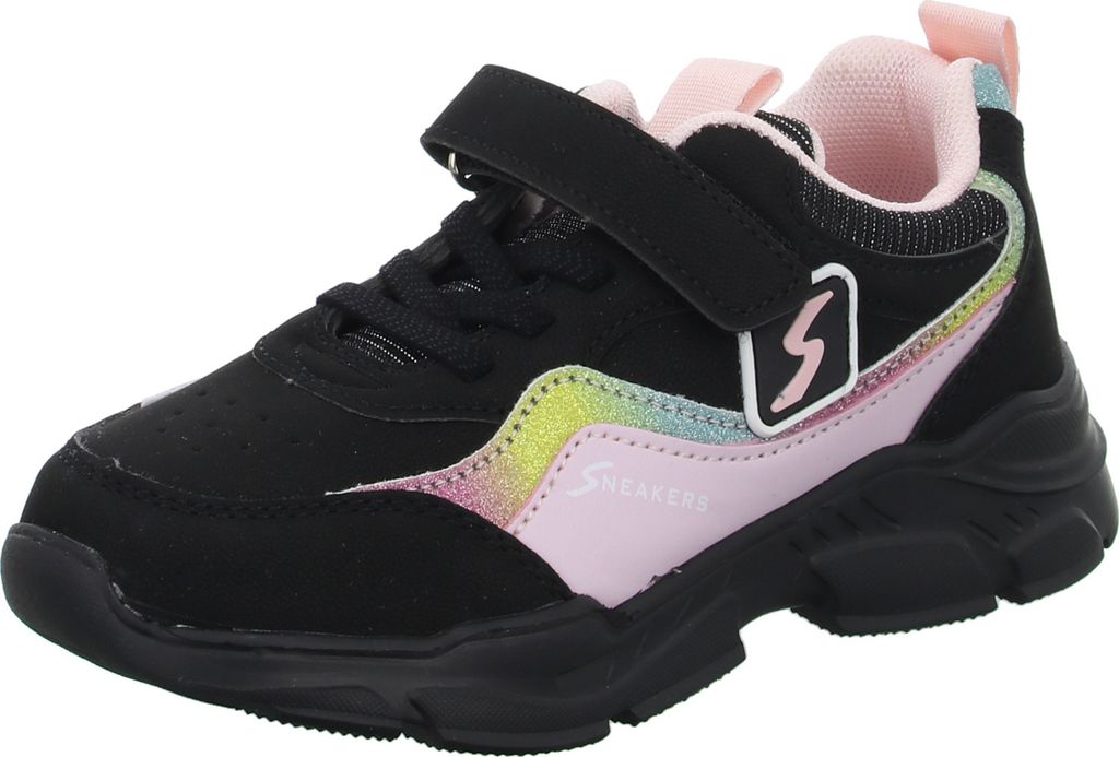 Sneakers Mädchen-Slipper Schwarz, Farbe:schwarz, EU Größe:28