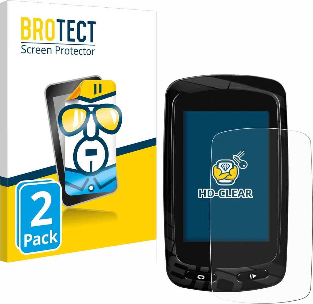 2x Für Garmin Edge 810 Schutzfolie BROTECT Displayschutz Display Schutz Folie Klar Transparent