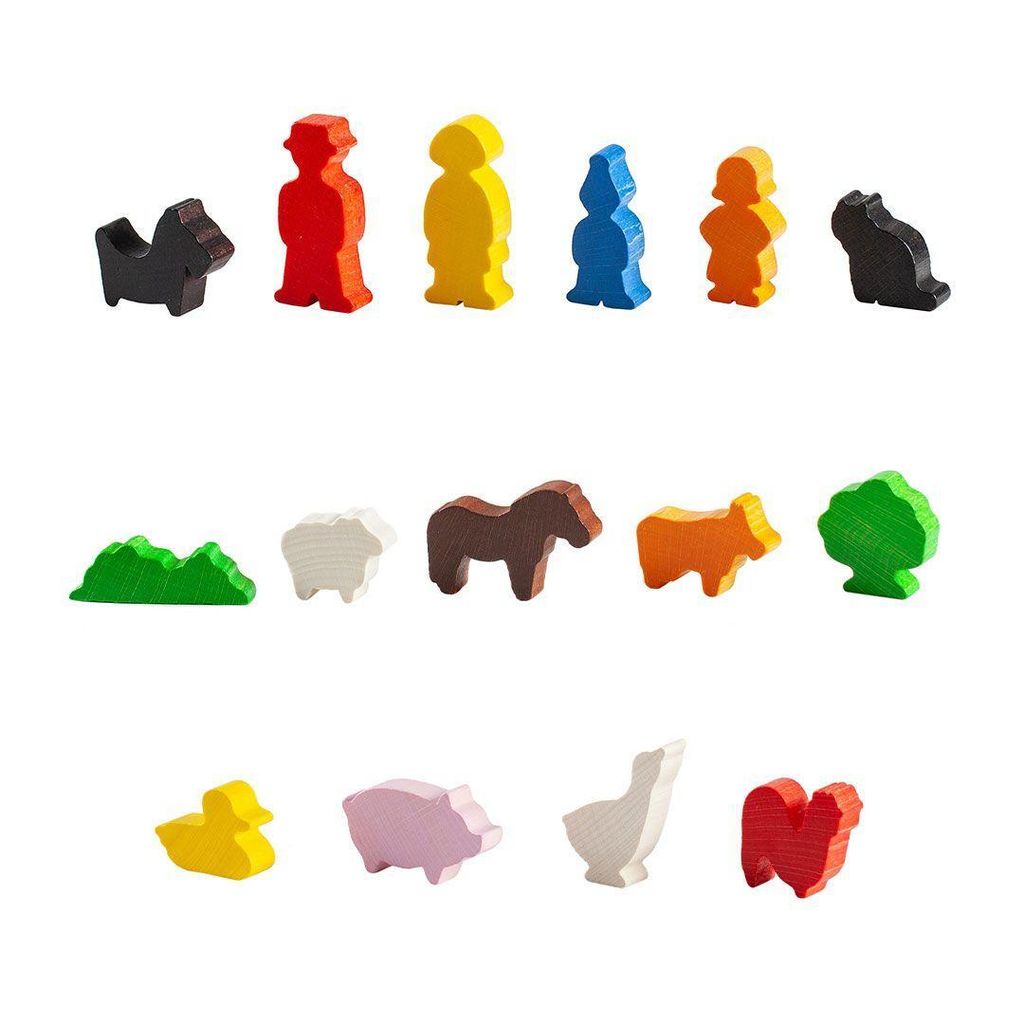 Holzspielzeug Holzfiguren "Mein kleiner Bauernhof" BxH 9x21xcm NEU