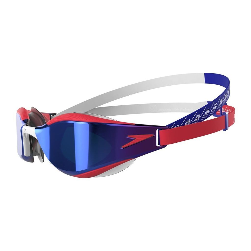 Speedo Fastskin Hyper Elite Schwimmbrille - Unisex Marine Blau Mit Spiegelung