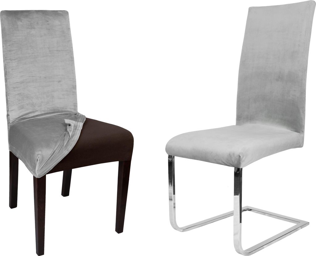 Beautex Lea Stuhlhussen Sets, Samt Mikrofaser Stuhlbezug, Produktbild 