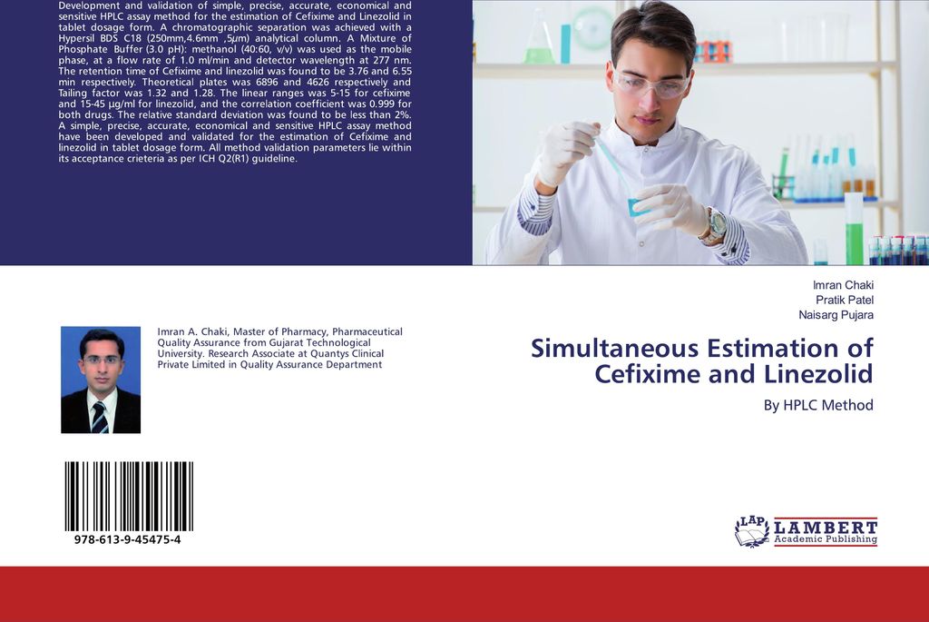 Simultaneous Estimation of Cefixime and Linezolid