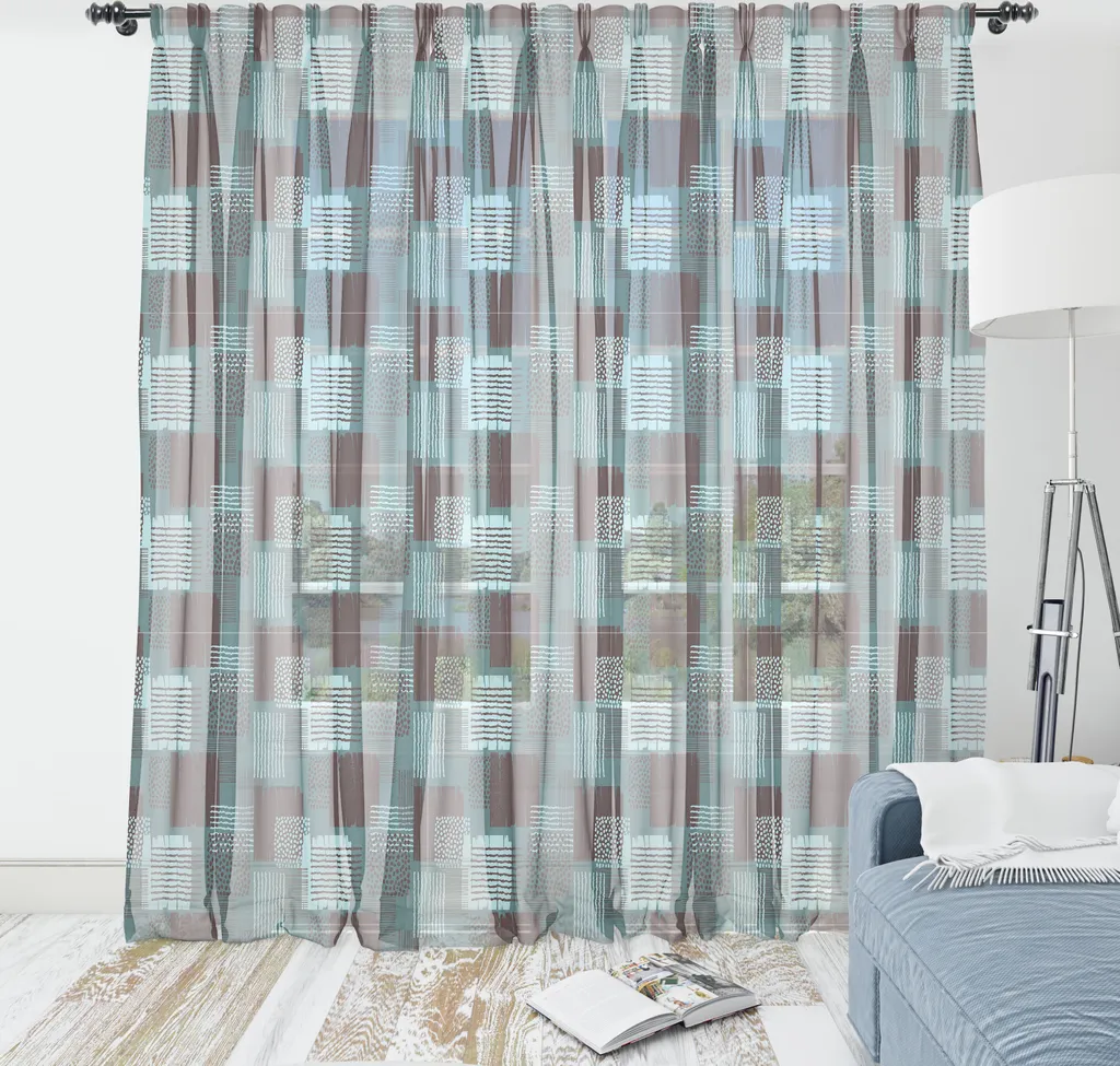 Arazzo Parete ABAKUHAUS Astratto 274x274 Blu e Viola - Arredo Soggiorno