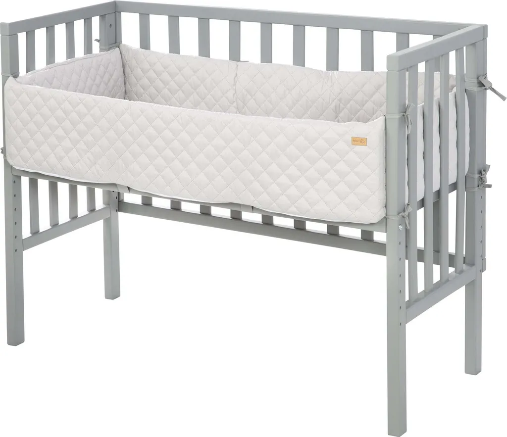 Lit cododo 2 en 1 roba Style gris ajustable pour nuits près de maman - 6
