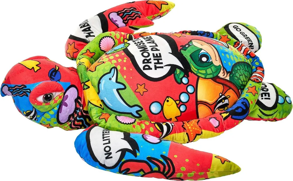 Wild Republic 27344 Peluche Tortue de Mer Géante 80 cm Multicolore