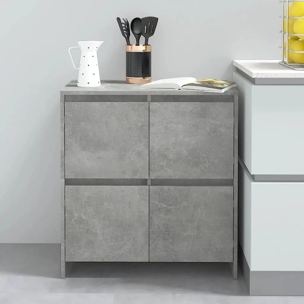 vidaXL Credenza Grigio Cemento 70x41x75 cm - Mobile Buffet Moderno