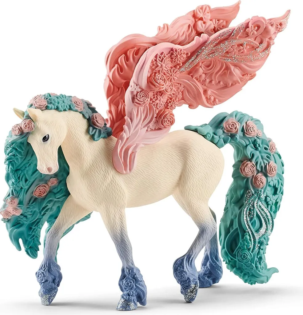 Schleich 70590 Pégase fleuri étincelant - Figurine Bayala de collection