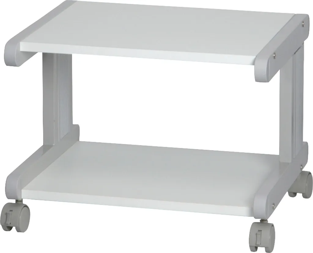 Chariot pour imprimante ROLINE en métal blanc, support de bureau stable