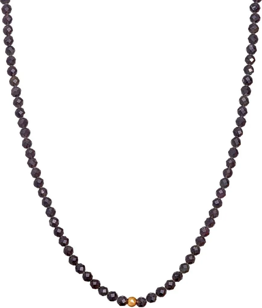Ras du cou en Perles d'Obsidienne Véritable Noir Intense Taille XS à S