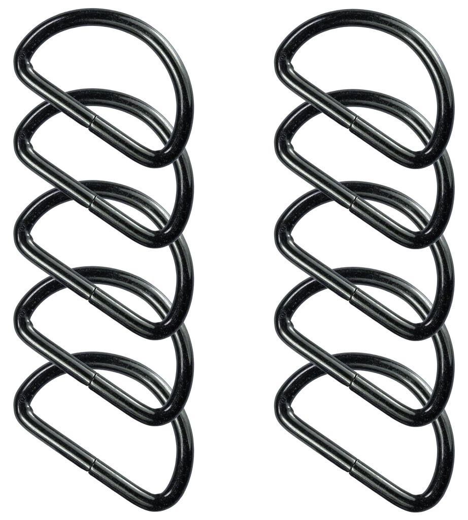 10 stabile Halbringe D-Ringe Metallring Halbrund Ring Produktbild 