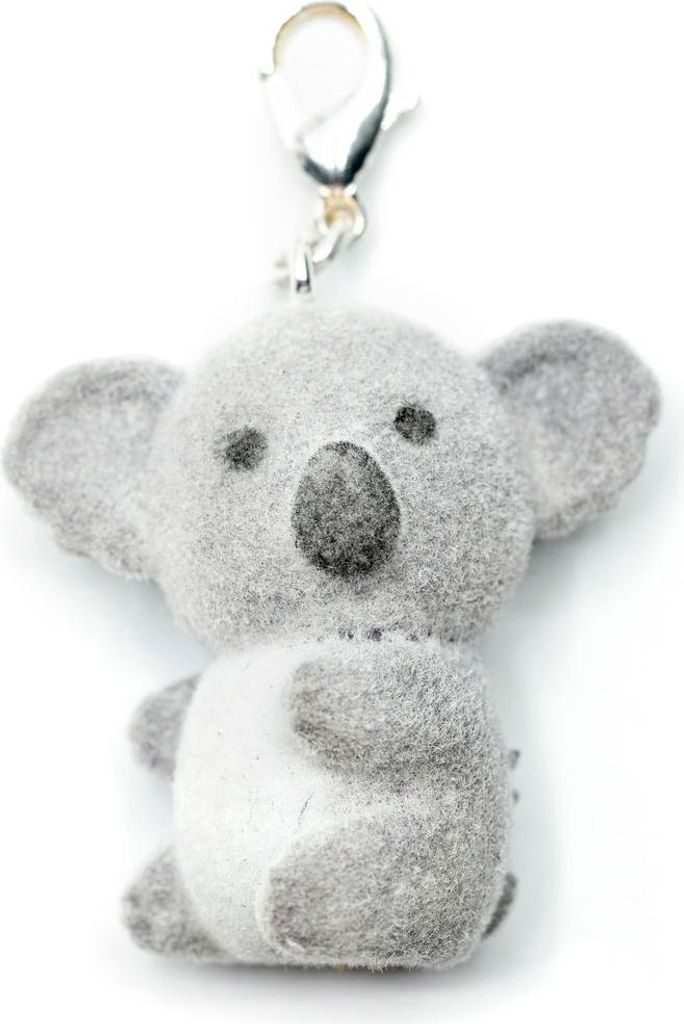 Koala Charm Anhänger Bettelanhänger Miniblings Australien Koalabär Flock grau