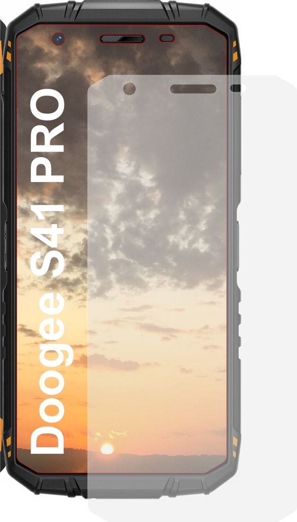 3x kristallklare Schutzfolie für Doogee S41 Pro - antibakteriell kristallklar Premium Displayschutz