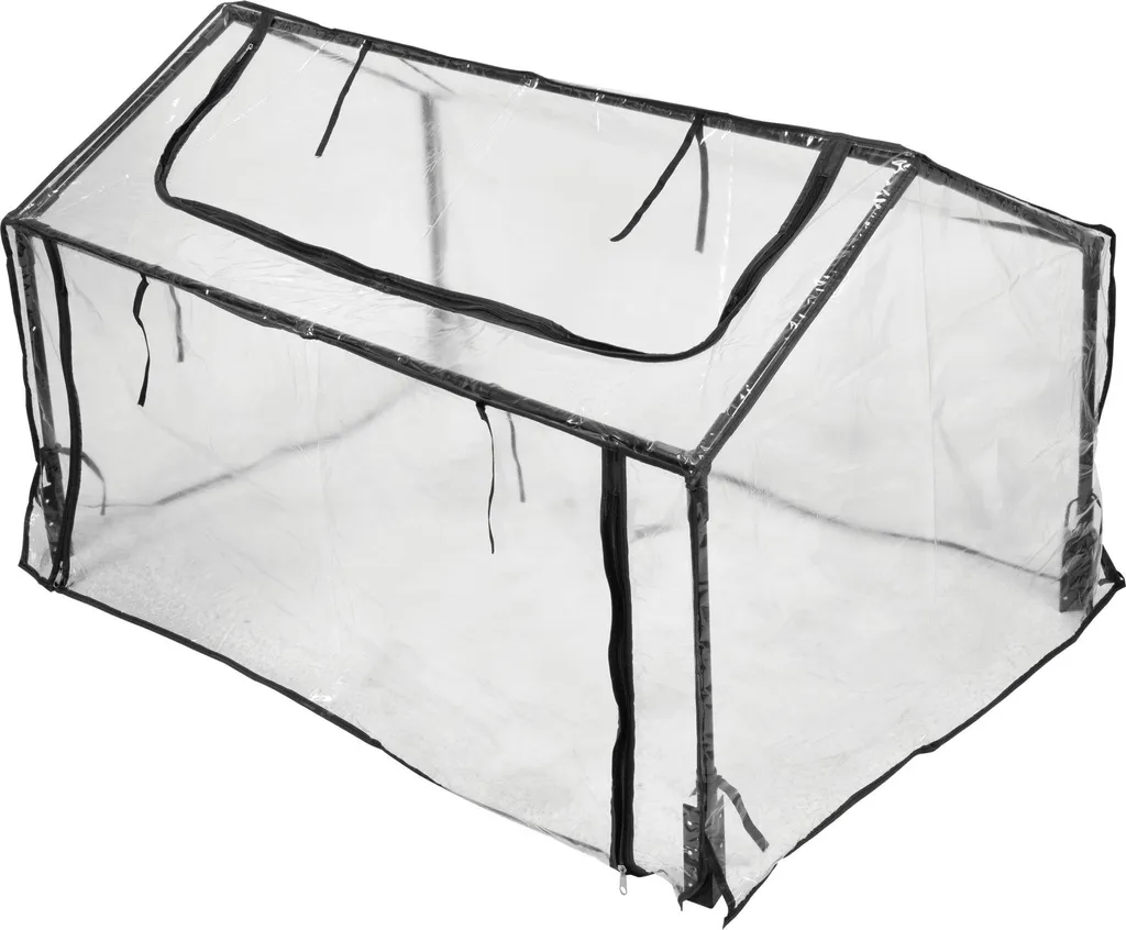 FLO Serra 60x120x80 cm Trasparente e Nero - Protezione Piante Professionale
