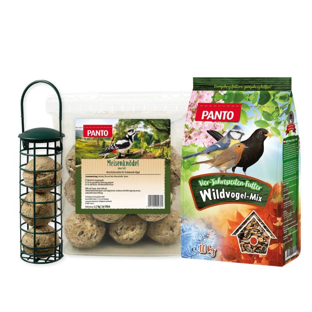 PANTO Futterstation Ganzjahresset für Wildvögel - Futter & Produktbild 