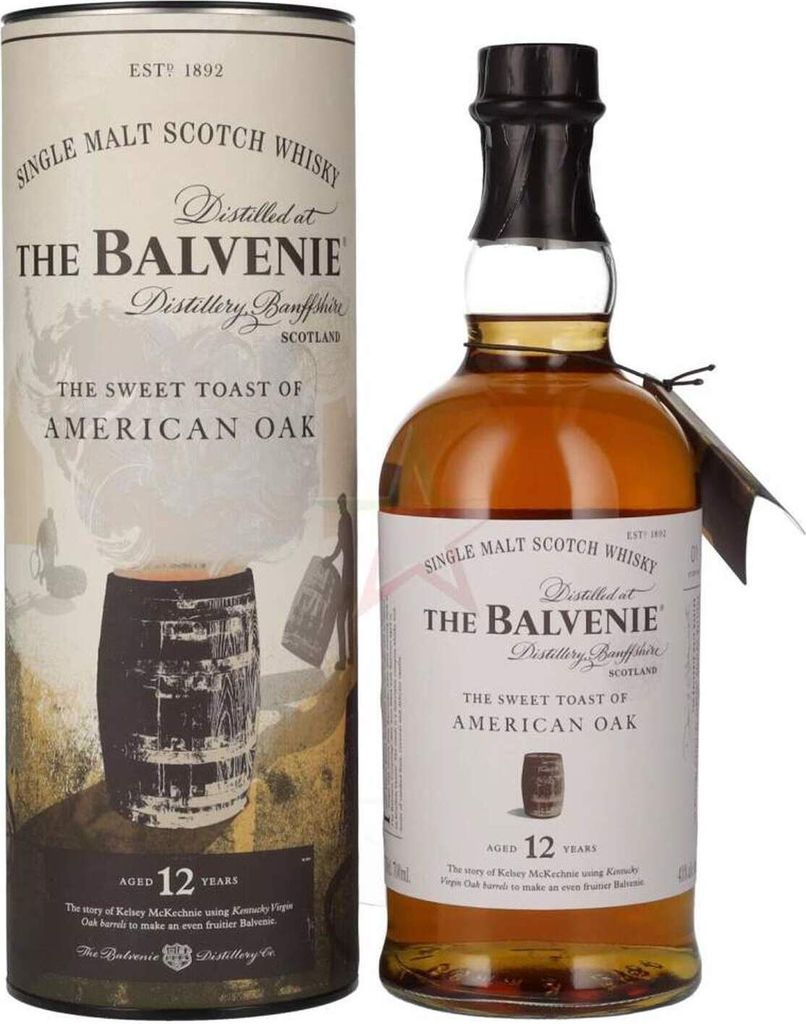 The Balvenie 12 Years Old The Sweet Toast of AMERICAN OAK 43 % 0,70 Liter