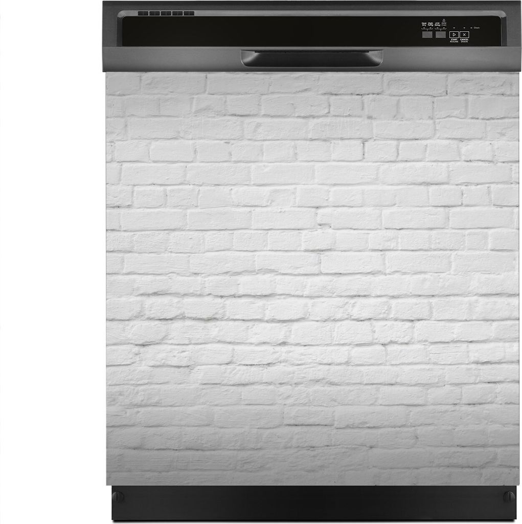 Magnete Dekorative 60x60 cm Küche Magnetmatte Spülmaschine - weißer Backstein Ziegel