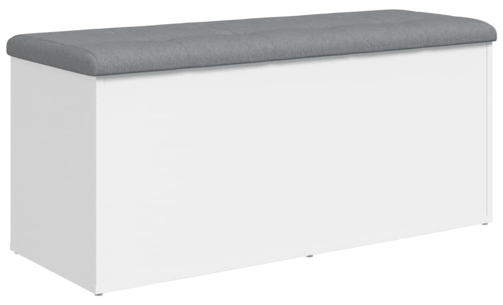 vidaXL Úložná lavica biela 102 x 42 x 45 cm Materiál na Obrázok produktu 