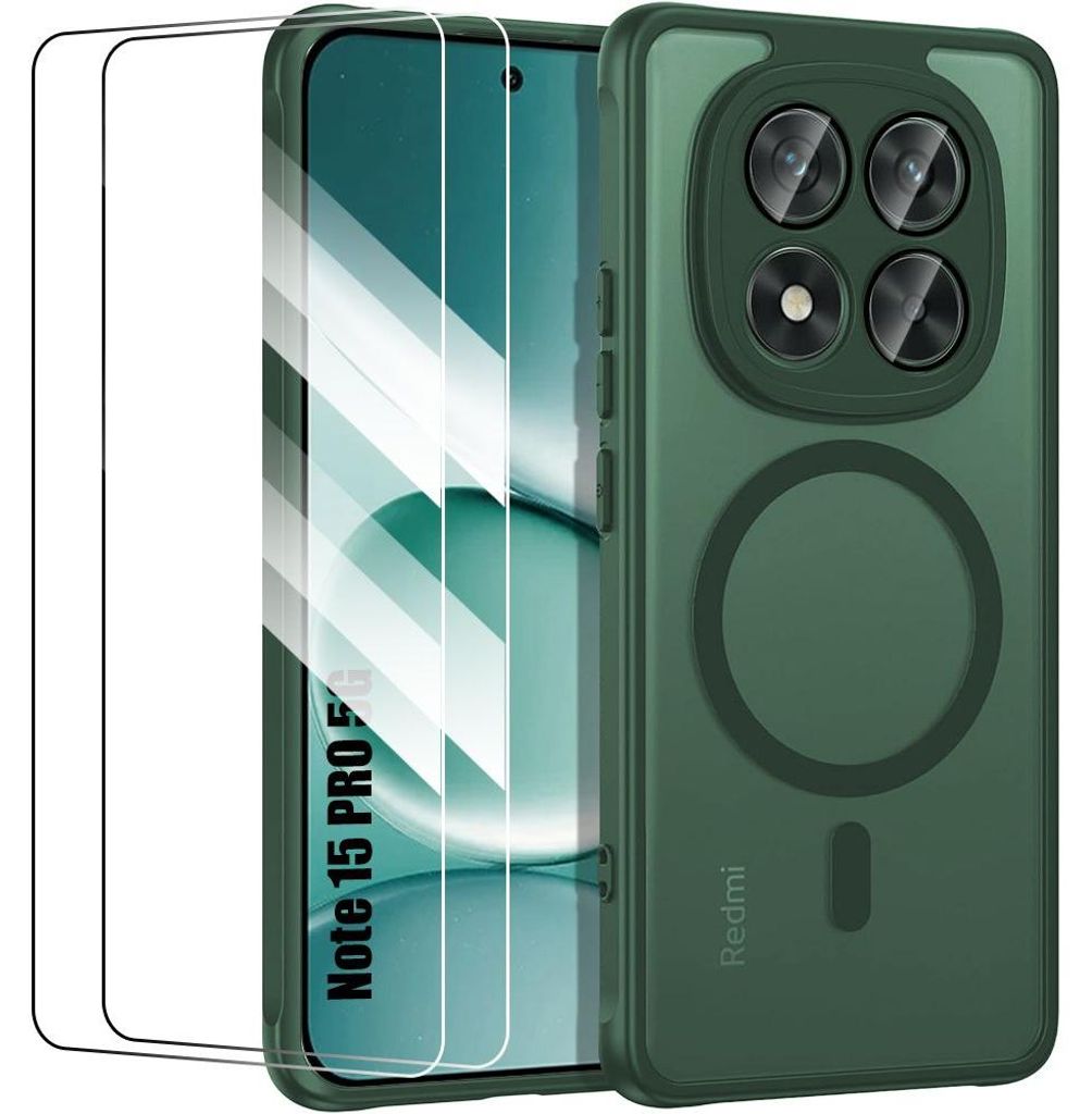 Coque + 2 Verres Trempés pour Xiaomi Redmi Note 15 Pro 5G, Image du produit 