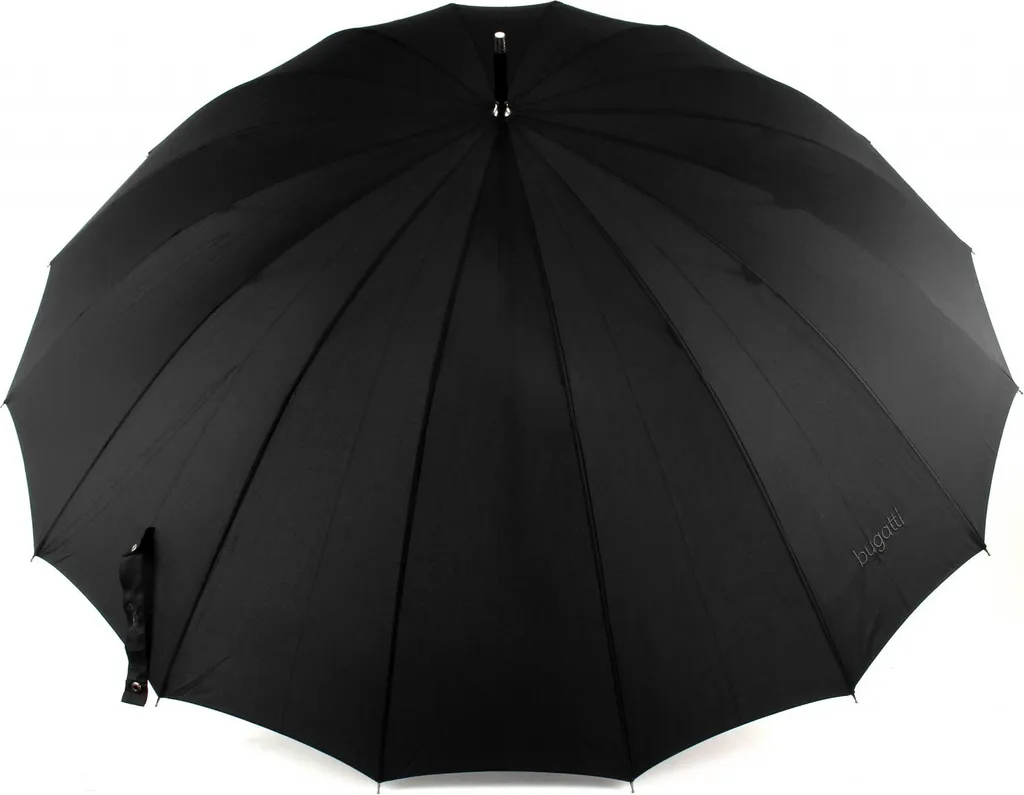 Bugatti Parapluie Canne Doorman Black Noir - Grand Modèle Classique