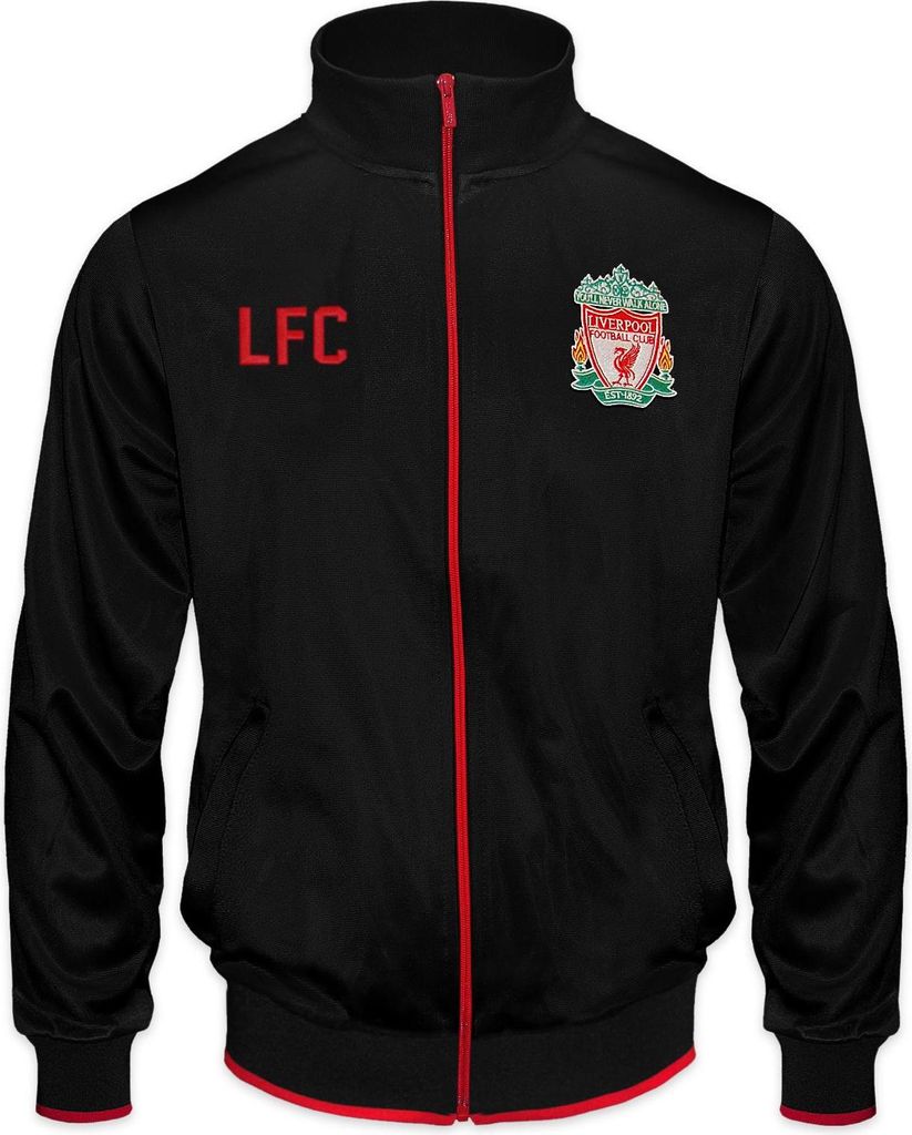 Liverpool FC - Trainingsjacke für Jungen GF302 (98) (Schwarz)