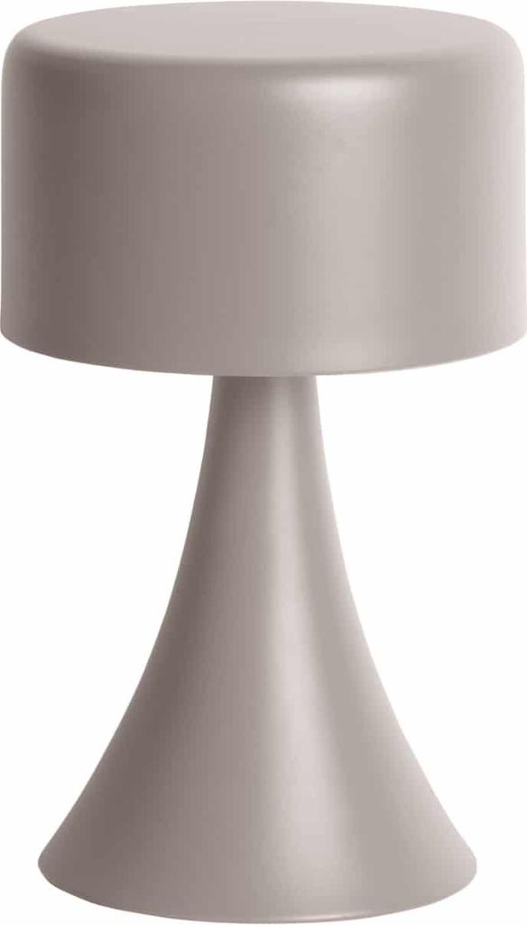 Leitmotiv - Tischleuchte Nora Led - Grau - 12.5x12.5x21cm Tischlampe - Nachttischlampe, Wohnzimmer, Schlafzimmer