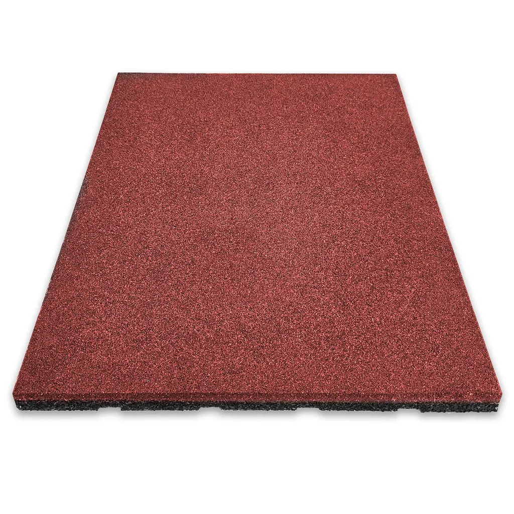 Piastrelle in Gomma 50x50x2,5 cm FloorDirekt - Uso Professionale Rosso