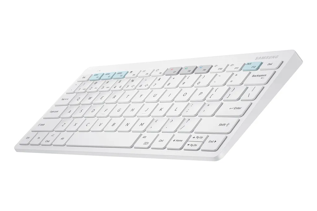 Clavier Mobile pour Samsung Tab : Travaillez Partout en Bluetooth Blanc