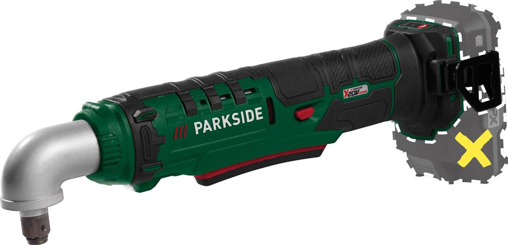 PARKSIDE®  20 V / Akku-Winkelschlagschrauber »PAWS 20 A1«, Produktbild 