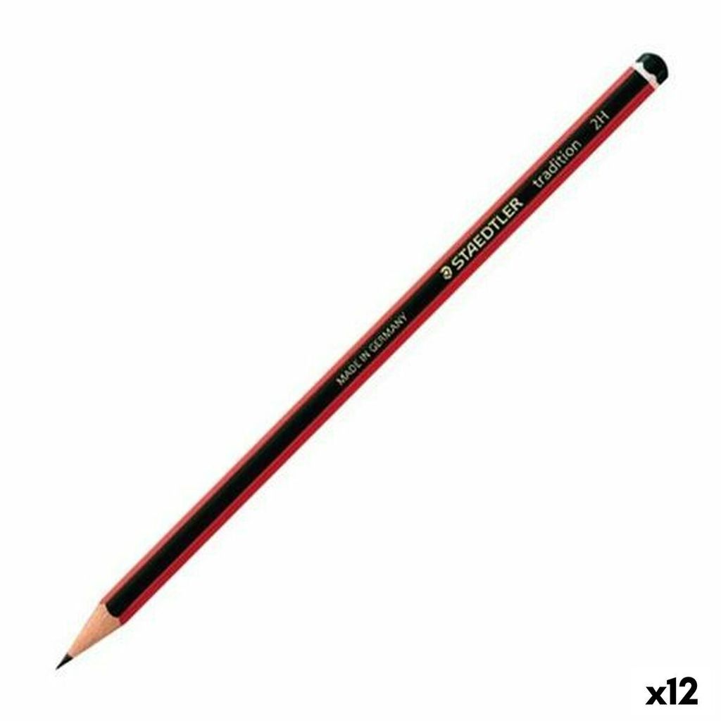 Staedtler tradition 110, 2H, Schwarz, Rot, Hexagonal, PEFC, 2 mm, 1 Stück(e)