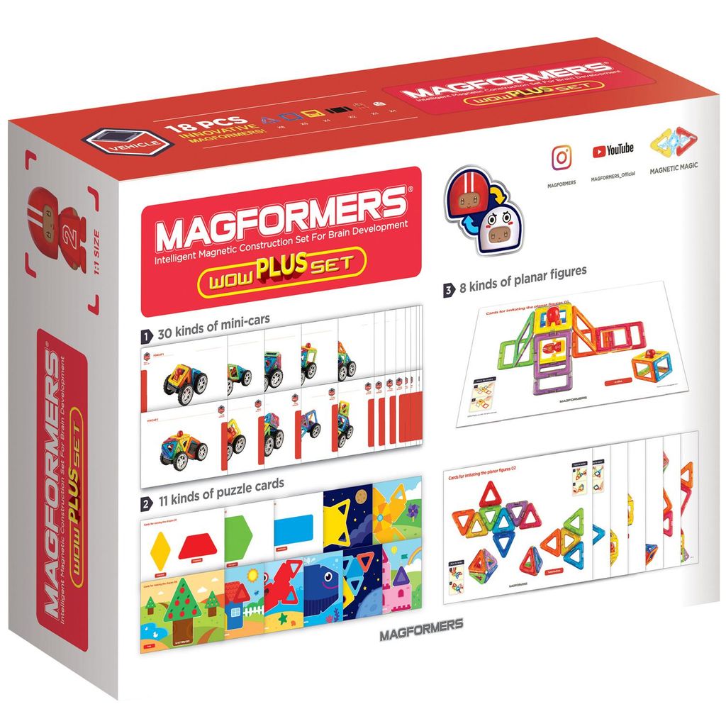 MAGFORMERS Wow Starter PLUS 18 Stück