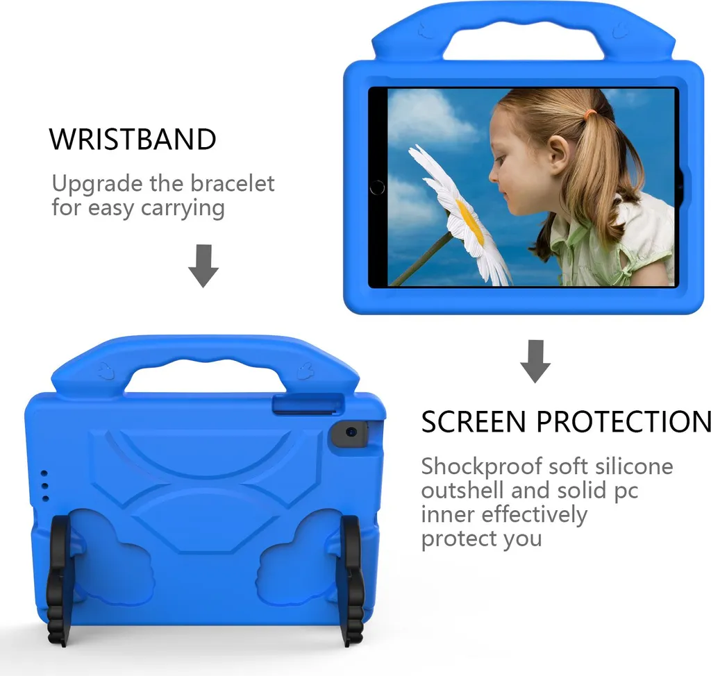 Cover Antiurto iPad mini 1-5 Bambini - Schiuma EVA Leggera con Supporto - 5