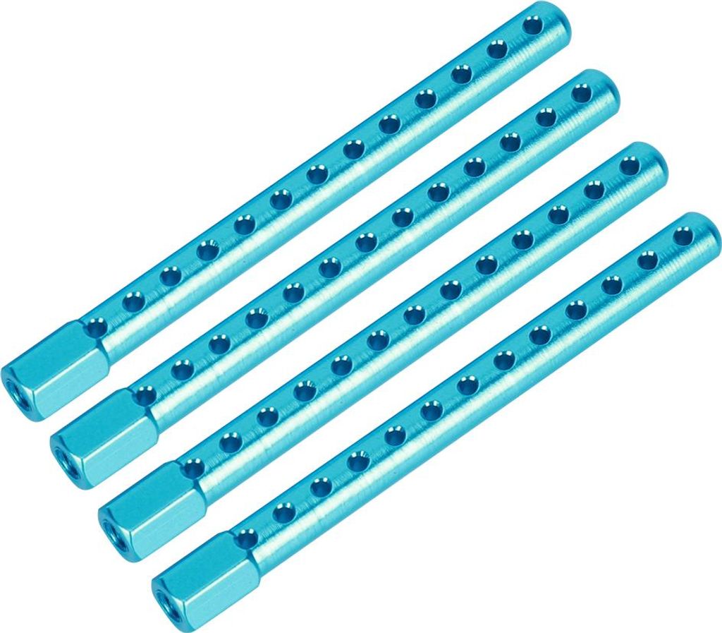 4Pcs Aluminiumlegierung RC Auto Shell Säule Zubehör Ersatzteile passen für HSP 1/10 122037Blue