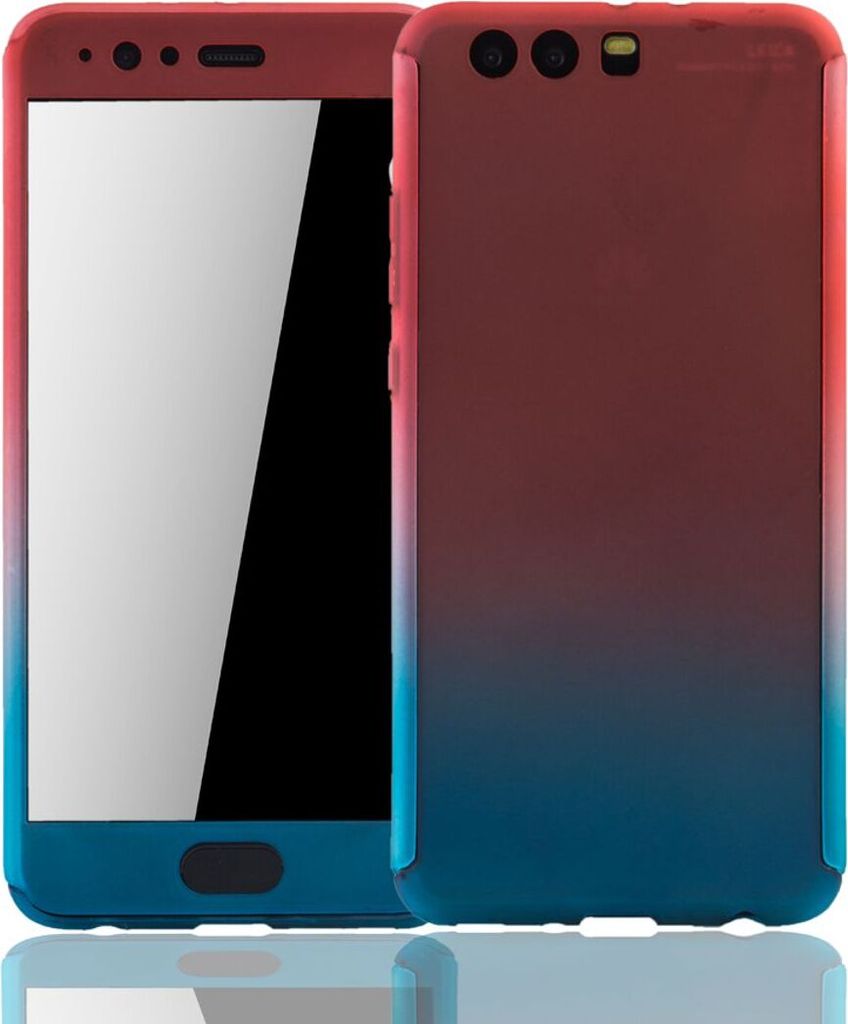 Handyhülle Schutzhülle für Huawei P10 Plus Full Case Cover Displayschutz 360 Blau