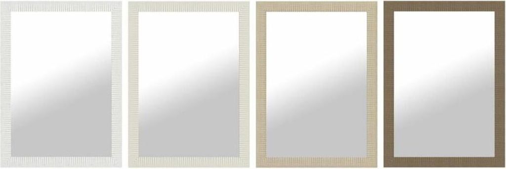 Wandspiegel DKD Home Decor Braun Schwarz Dunkelgrau Elfenbein 70 x 2 x 97 cm (4 Stück)