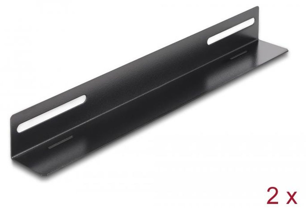 DELOCK 19" Tragschiene für Netzwerkschrank 300x40mm 2 Stück