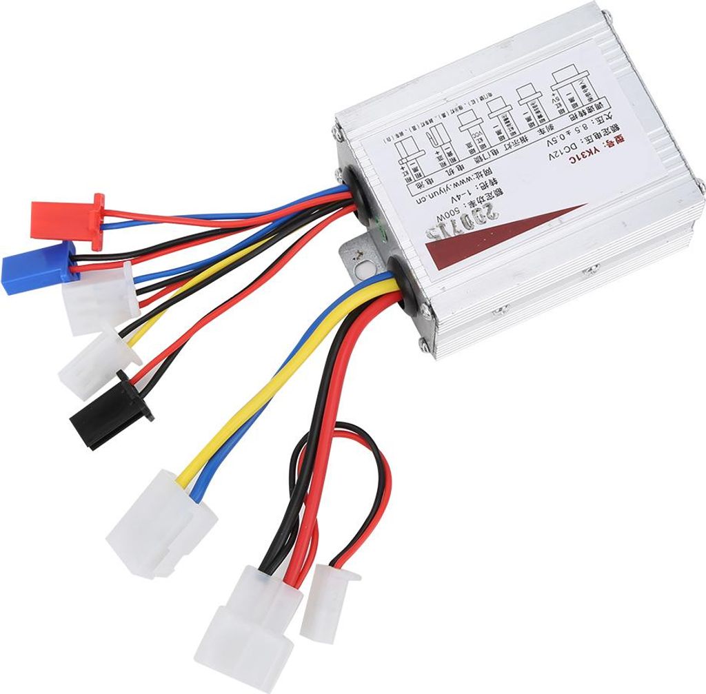 12 V 500W Pinselmotor Controller Aluminiumlegierschale Elektrofahrrad -Rollerzubehör