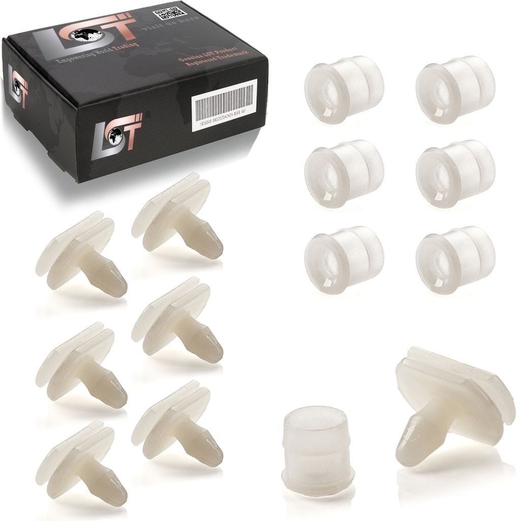 7x Set Clips + Tüllen Rammleisten Stoßstangen für Porsche 911 930 Carrera