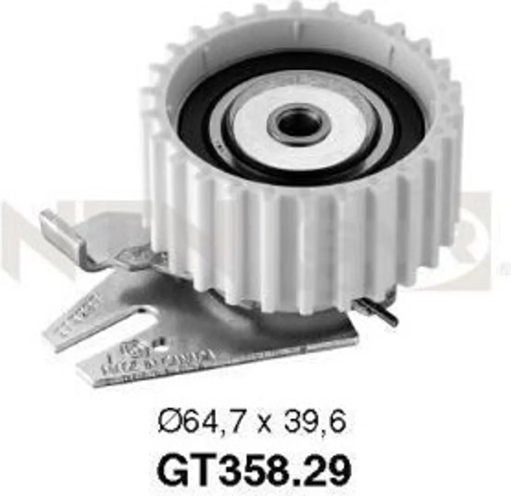 Galet tendeur robuste SNR GT358.29 avec roulement étanche Fiat