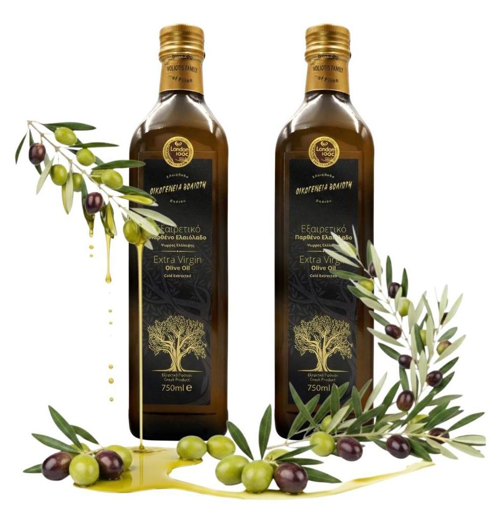Olivenöle 2 x 750 ML - Unfiltriert - Fruchtiger Geschmack - Produktbild 