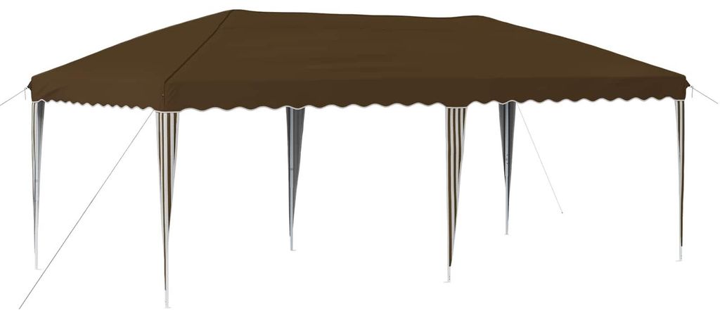 “2026 Modern“ Taupe Pop-up Partyzelt 575 x 290 x 245 cm Taupe - Designermöbel 18422 - Pavillons & Partyzelte